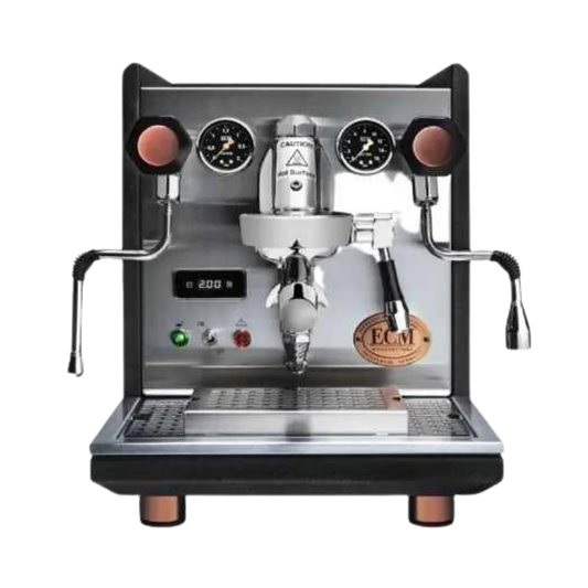 ECM Synchronika Heritage espresso machine – premium dual boiler coffee machine with classic design.