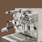 ECM Synchronika Edition No.1 espresso machine – limited AMG-Mercedes collaboration with dual boilers, PID control, and premium stainless steel design.