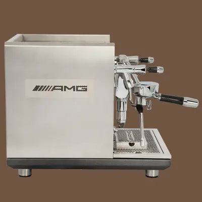 ECM Synchronika Edition No.1 espresso machine – limited AMG-Mercedes collaboration with dual boilers, PID control, and premium stainless steel design.