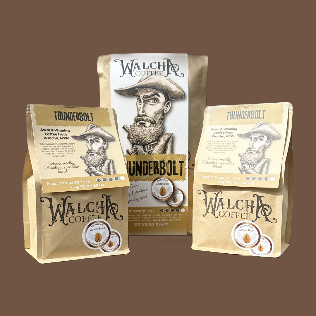 Thunderbolt’s Blend coffee - 3 bags by Walcha Coffee — specialty espresso blend roasted in Walcha, NSW.